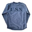 画像2: CUSHMAN(クッシュマン）U.S.N.　PILE SWEAT　TEE 502USN DARK GRAY (2)