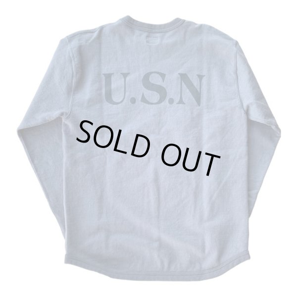 画像2: CUSHMAN(クッシュマン)U.S.N. PILE SWEAT TEE 502USN DARK GRAY (2)