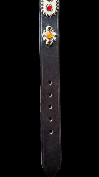 画像6: CUSHMAM クッシュマン BELT スタッズベルト BLACK (6)