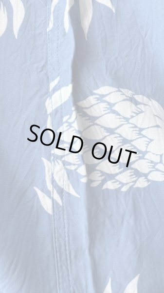 画像6: CUSHMAN ハワイアンシャツ パイナップル柄　クッシュマン　　SAX/WHITE (6)