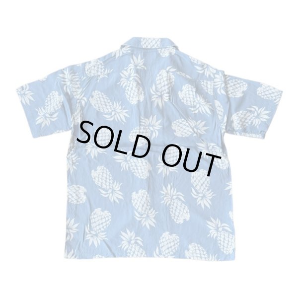 画像2: CUSHMAN ハワイアンシャツ パイナップル柄　クッシュマン　　SAX/WHITE (2)