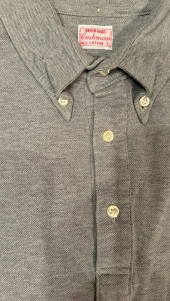 画像4: CUSHMAN(クッシュマン)SEED STITCH B.D POLO  MIXGRAY NAVY WHITE PINK GREEN (4)