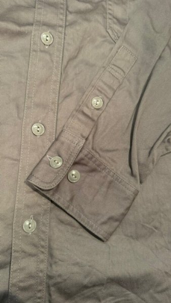 画像5: CUSHMAN  クッシュマンCOTTN SATIN WORK SHIRT グレー (5)