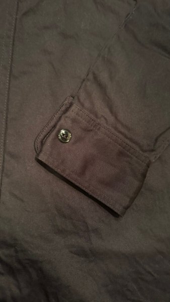 画像6: CUSHMAN  クッシュマンCOTTN SATIN WORK SHIRT ブラック (6)