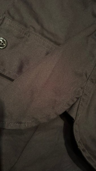 画像5: CUSHMAN  クッシュマンCOTTN SATIN WORK SHIRT ブラック (5)