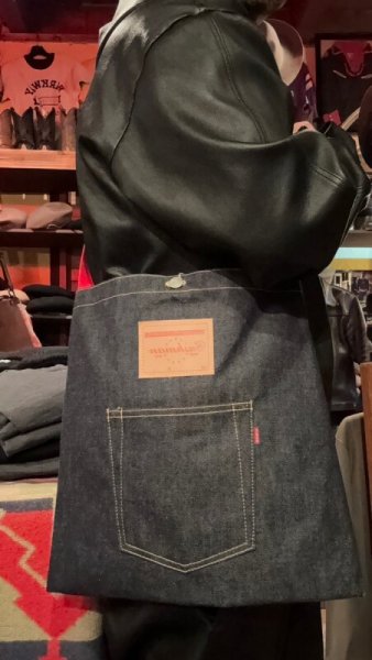 画像8: CUSHMAN クッシュマン 13.5oz XX DENIM SHOULDER BAG   DENIM (8)