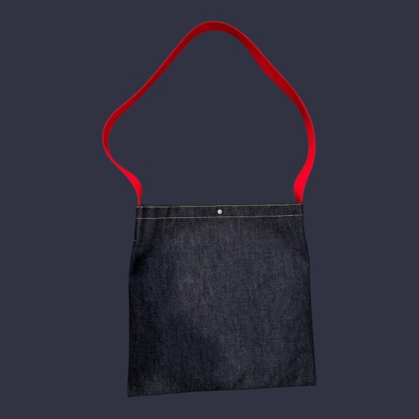 画像2: CUSHMAN クッシュマン 13.5oz XX DENIM SHOULDER BAG   DENIM (2)