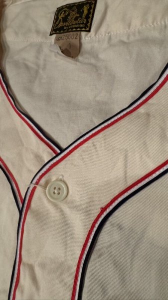 画像4: CUSHMANクッシュマン BASEBALL SHIRT   OFF  OLIVE (4)