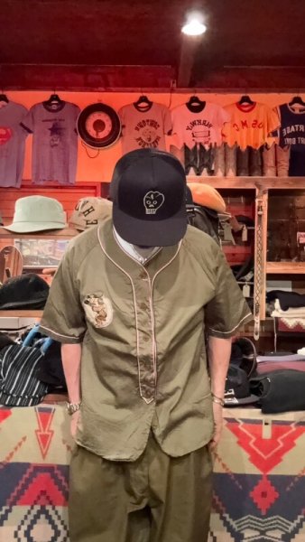 画像13: CUSHMANクッシュマン BASEBALL SHIRT   OFF  OLIVE (13)
