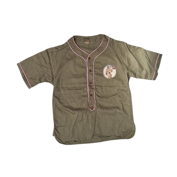 画像7: CUSHMANクッシュマン BASEBALL SHIRT   OFF  OLIVE (7)
