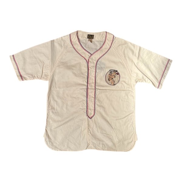 画像2: CUSHMANクッシュマン BASEBALL SHIRT   OFF  OLIVE (2)