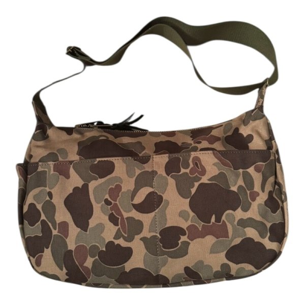 画像2: CUSHMAN クッシュマン　CANVAS MESSENGER BAG　キャンバスメッセンジャーバッグ　DUCK HUNTER CAMO (2)