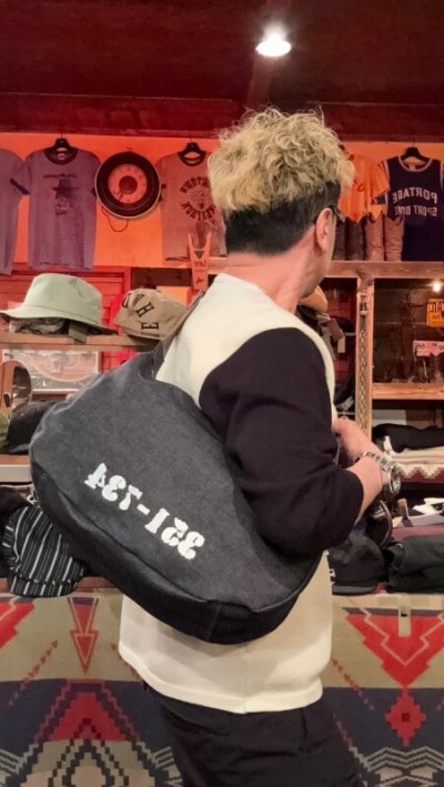画像1: CUSHMAN クッシュマン　CANVAS MESSENGER BAG　キャンバスメッセンジャーバッグ　13oz DENIM