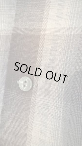 画像5: CUSHMAN クッシュマン　RAYON OMBRE CHECK SHIRT    BLACK/GRAY (5)