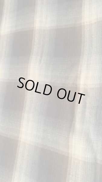 画像6: CUSHMAN クッシュマン　RAYON OMBRE CHECK SHIRT    BLACK/GRAY (6)