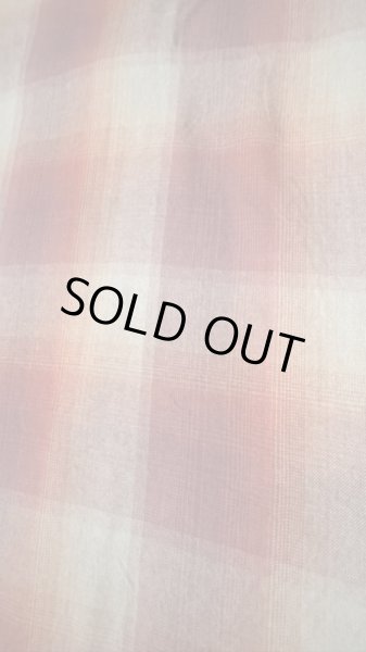 画像6: CUSHMAN クッシュマン　RAYON OMBRE CHECK SHIRT    WINE/GRAY (6)