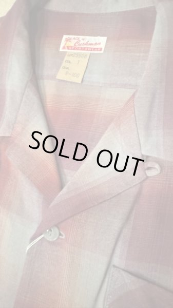 画像3: CUSHMAN クッシュマン　RAYON OMBRE CHECK SHIRT    WINE/GRAY (3)