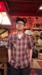 画像7: CUSHMAN クッシュマン　RAYON OMBRE CHECK SHIRT    WINE/GRAY (7)