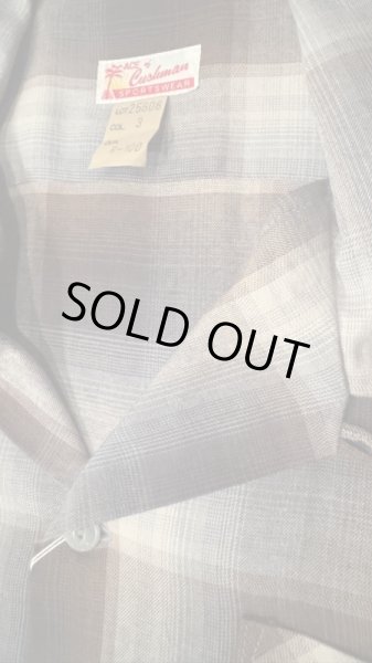 画像3: CUSHMAN クッシュマン　RAYON OMBRE CHECK SHIRT    BLACK/GRAY (3)