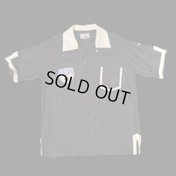 画像2: CUSHMAN クッシュマン　RAYON BOWLING SHIRT  OKINAWA　レーヨンボーリングシャツ (2)