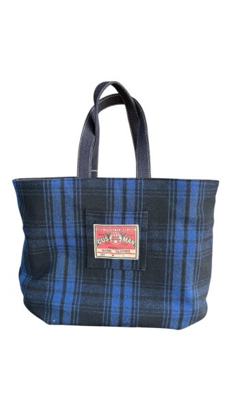 画像2: CUSHMAN クッシュマン RIVERSIBLE TOTE BAG LARGE  14oz DENIM (2)