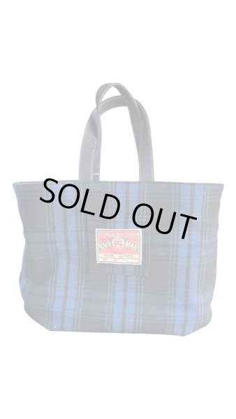 画像2: CUSHMAN クッシュマン　RIVERSIBLE TOTE BAG　LARGE　　１４oz DENIM (2)