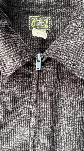 画像11: CUSHMAN(クッシュマン）MIX COUDUROY BLOUSON JACKET 　MIX BLACK /MIX BROWN (11)