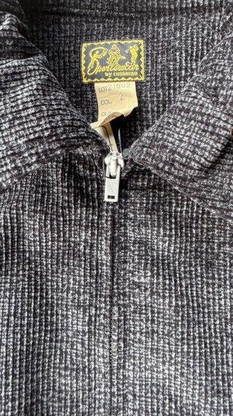 画像4: CUSHMAN(クッシュマン）MIX COUDUROY BLOUSON JACKET 　MIX BLACK /MIX BROWN (4)