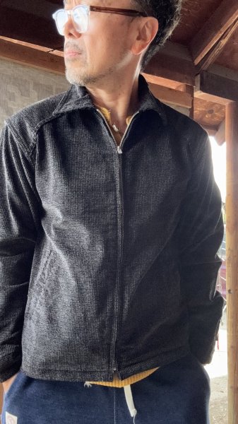 画像8: CUSHMAN(クッシュマン）MIX COUDUROY BLOUSON JACKET 　MIX BLACK /MIX BROWN (8)