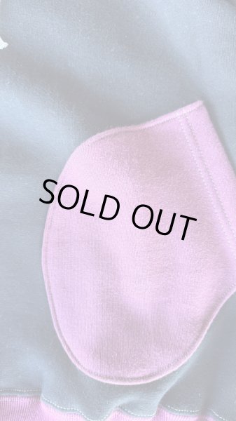 画像3: CUSHMAN(クッシュマン）BOXING　POCKET TWO TONE SWEAT PARKA  ＢＬＡＣＫ／ＷＩＮＥ (3)