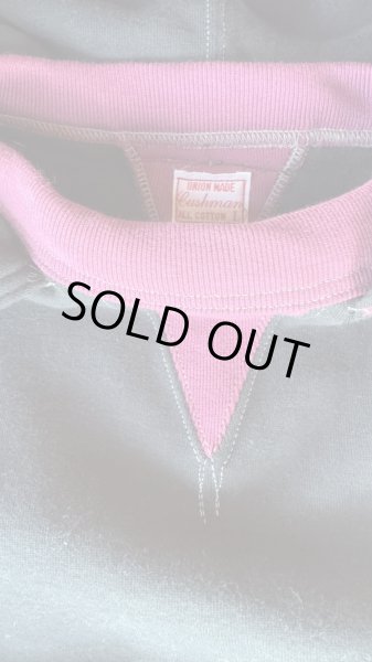 画像4: CUSHMAN(クッシュマン）BOXING　POCKET TWO TONE SWEAT PARKA  ＢＬＡＣＫ／ＷＩＮＥ (4)