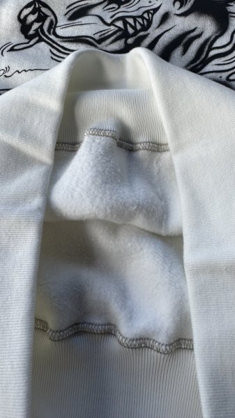 画像7: CUSHMAN(クッシュマン）PRINT SET IN SLEEVE　（HELLonWHEEL)スウェット WHITE (7)