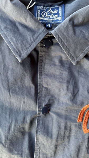 画像5: STUDO D' ARTISAN　COACH JACKET ステュディオ.ダ.ルチザン　６０/４０　クロスコーチジャケット　NAVY (5)