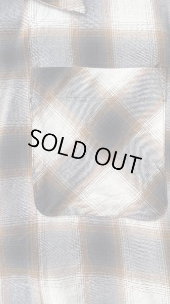 画像5: CUSHMAN クッシュマン　 OMBRE CHECK SHIRT    BROWN/WHITE (5)