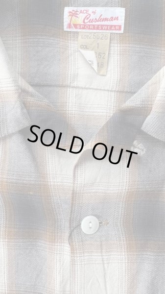画像4: CUSHMAN クッシュマン　 OMBRE CHECK SHIRT    BROWN/WHITE (4)