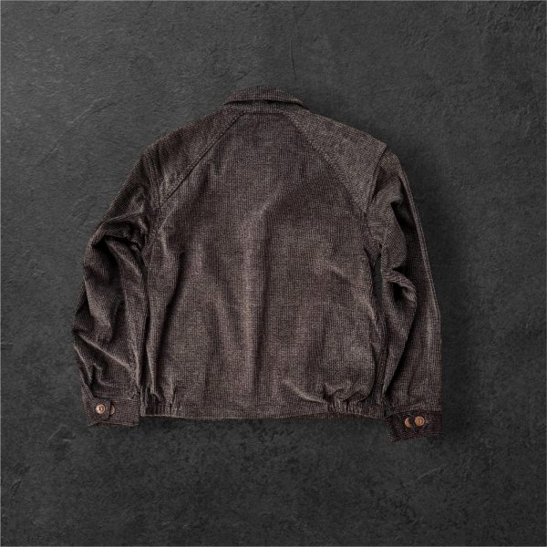 画像10: CUSHMAN(クッシュマン）MIX COUDUROY BLOUSON JACKET 　MIX BLACK /MIX BROWN (10)