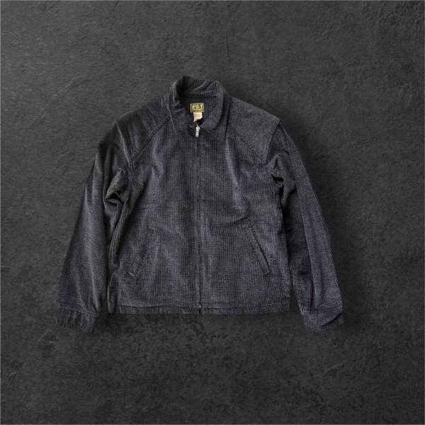 画像2: CUSHMAN(クッシュマン）MIX COUDUROY BLOUSON JACKET 　MIX BLACK /MIX BROWN (2)