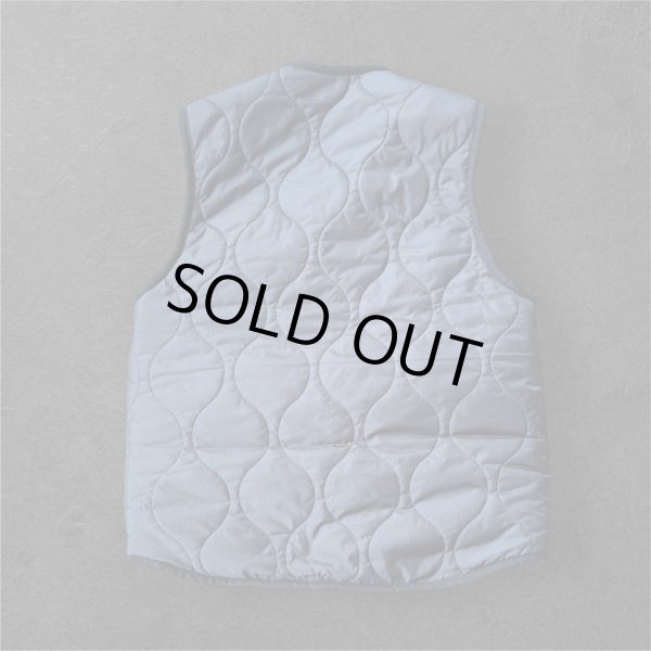 画像2: CUSHMAN　クッシュマン QUILTING&FUR　REVERSIBLE BOA VEST BLACK/BROWN (2)