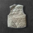 画像2: CUSHMAN　クッシュマン QUILTING&FUR　REVERSIBLE BOA VEST OLIVE/CREAM (2)