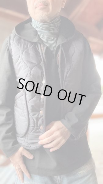 画像7: CUSHMAN　クッシュマン QUILTING&FUR　REVERSIBLE BOA VEST BLACK/BROWN (7)