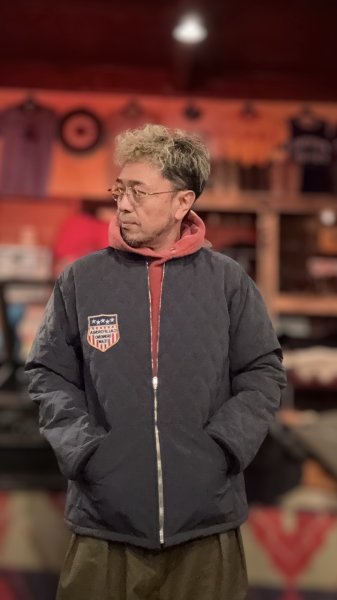 画像7: CUSHMAN(クッシュマン）QUILTING FREEZER JACKET    BLUE GRAY (7)