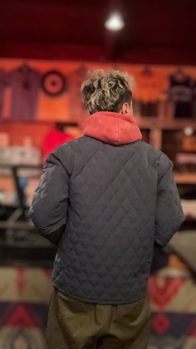 画像2: CUSHMAN(クッシュマン）QUILTING FREEZER JACKET    BLUE GRAY