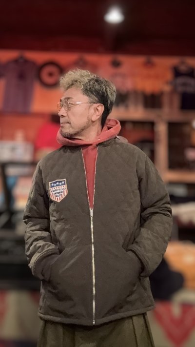 画像1: CUSHMAN(クッシュマン）QUILTING FREEZER JACKET    OLIVE