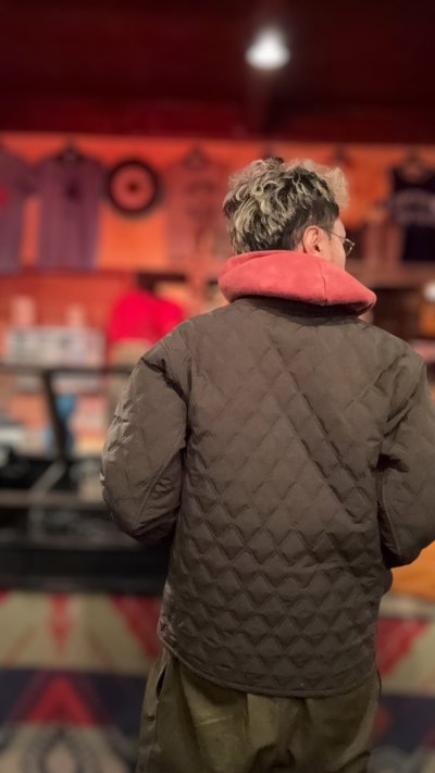 画像2: CUSHMAN(クッシュマン）QUILTING FREEZER JACKET    OLIVE