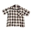 画像2: CUSHMAN クッシュマン　 OMBRE CHECK SHIRT    BROWN/WHITE (2)