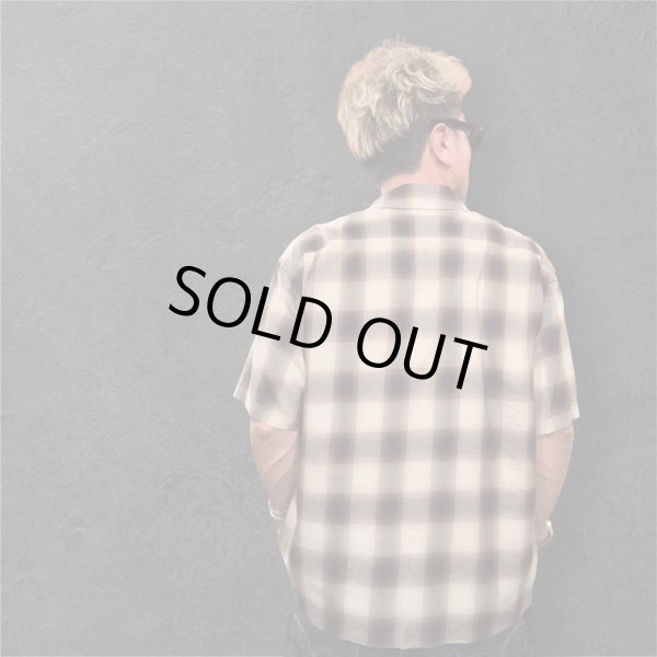 画像6: CUSHMAN クッシュマン　 OMBRE CHECK SHIRT    BROWN/WHITE (6)