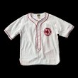 画像2: CUSHMANクッシュマン　COTTON FLANNEL BASEBALL SHIRT   OFF  WHITE/RED (2)