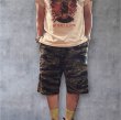 画像1: CUSHMAN（クッシュマン）ＭＩＮＩ　ＰＩＬＥ　ＳＷＥＡＴ　ＳＨＯＲＴＳ　スウェットショートパンツ　タイガーカモ (1)