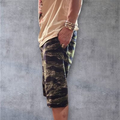 画像2: CUSHMAN（クッシュマン）ＭＩＮＩ　ＰＩＬＥ　ＳＷＥＡＴ　ＳＨＯＲＴＳ　スウェットショートパンツ　タイガーカモ