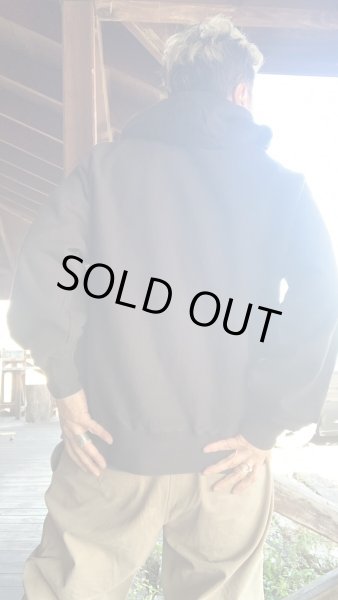 画像9: GYPSY & SONS ジプシーアンドサンズ 80 SWEAT PARKA PTstencil  BLACK (9)